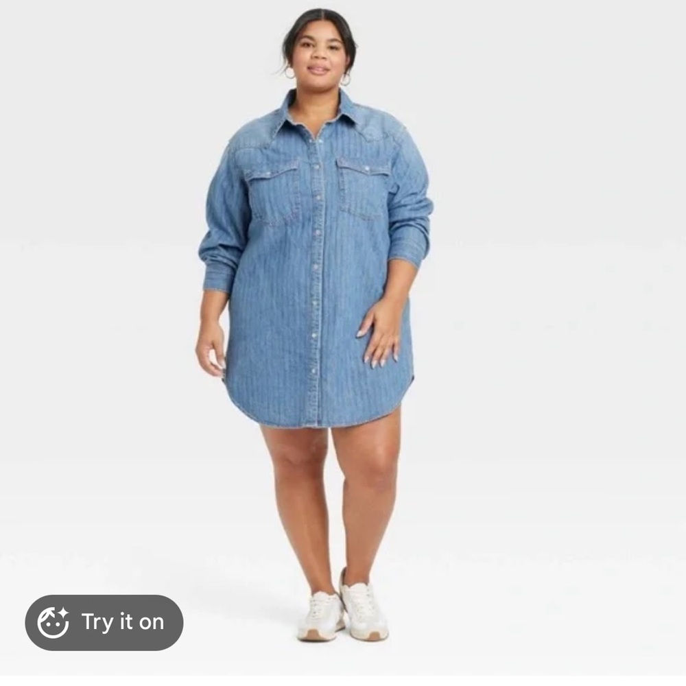 Universal Thread Women’s Button Up Shirt Dress NWT
